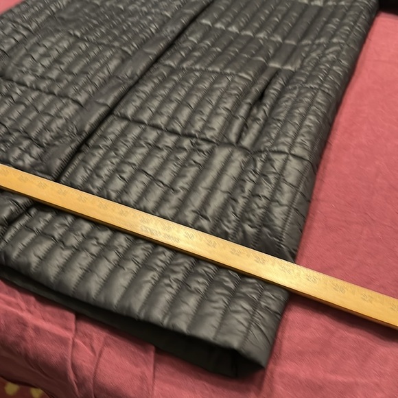 Eileen Fisher M Elegant Black Car Coat Outerwear puffer thigh length commuter - Picture 6 of 10